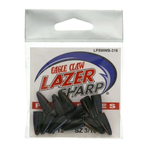 Eagle Claw Pro Series 3/16 oz. Worm Sinker Fishing Weights Black