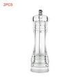 thumbnail image 2 of Ruiboury 2 Pieces Acrylic Grinder Transparent multifunctional cruet Pepper Mill Manual Crusher Ceramic Core Multifunctional Cruet Kitchen Tool, 2 of 9