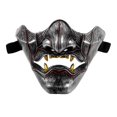 thumbnail image 4 of Scary Half Mask for Halloween Party and Cosplay Style Events in Silver Plastic with Costume Accessory 1piece, 4 of 4