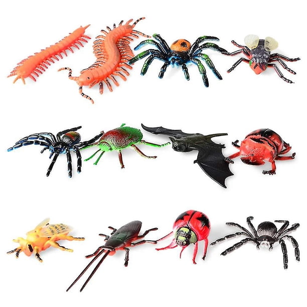 Set De 12 Insectos Simulados De Plástico No Tóxico TAFACE, Tamaños De 2-7 Cm, Modelos Realistas Para Juegos Educativos, Fiestas Temáticas Y Halloween