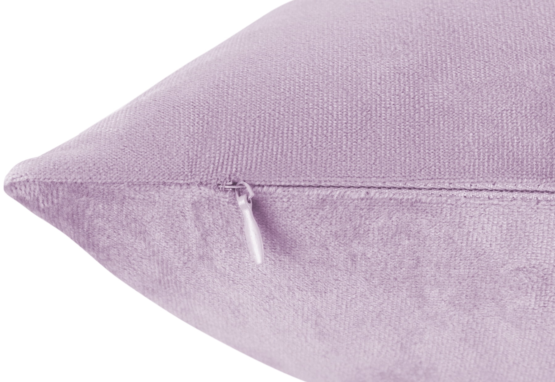 Clara Clark Plush Solid Decorative Microfiber Square Throw Pillow Cover with Throw Pillow Insert for Couch, Grey Lavendar, 24"x24"", 4 Piece Decorative Soft Throw Pillow Set