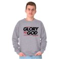 thumbnail image 5 of Glory to God Jesus Christ Faithful Sweatshirt for Men or Women Brisco Brands S, 5 of 6