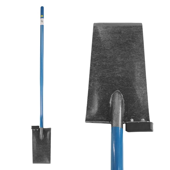 Lesche Spade w/ 13" Blade Foot Pad & Long Handle for Gardening & Metal Detecting