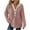 Purple_1, variant on Godom Women's Hoodie Oversized Waffle Knit Tops Casual Shirts Long Sleeve V Neck Solid Color Casual Tunic Sweatshirt