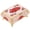 Gold White and Red Roses, variant on NFTIGB Vintage Jewelry Box Keepsake Treasure Trinket Organizer with Floral Rose Embossed Design, Zinc Alloy & Soft Velvet Interior, Gold White and Red Roses (3.74 inches / 9.5 cm)