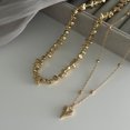 thumbnail image 6 of NICKSUN Minimalist Long Layered Necklace for Women, Luxury Stackable Beaded Lariat Chain with Heart & Imitation Pearl Pendants, 6 of 8
