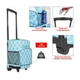 thumbnail image 2 of dbest products 36 Can Ultra Compact Standard Smart Cart Soft Rolling Cooler Blue, 2 of 5