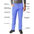 thumbnail image 3 of Adar Addition Scrubs for Men - Slim Leg Cargo Drawstring Scrub Pants - A6106 - Ceil Blue - XS, 3 of 8