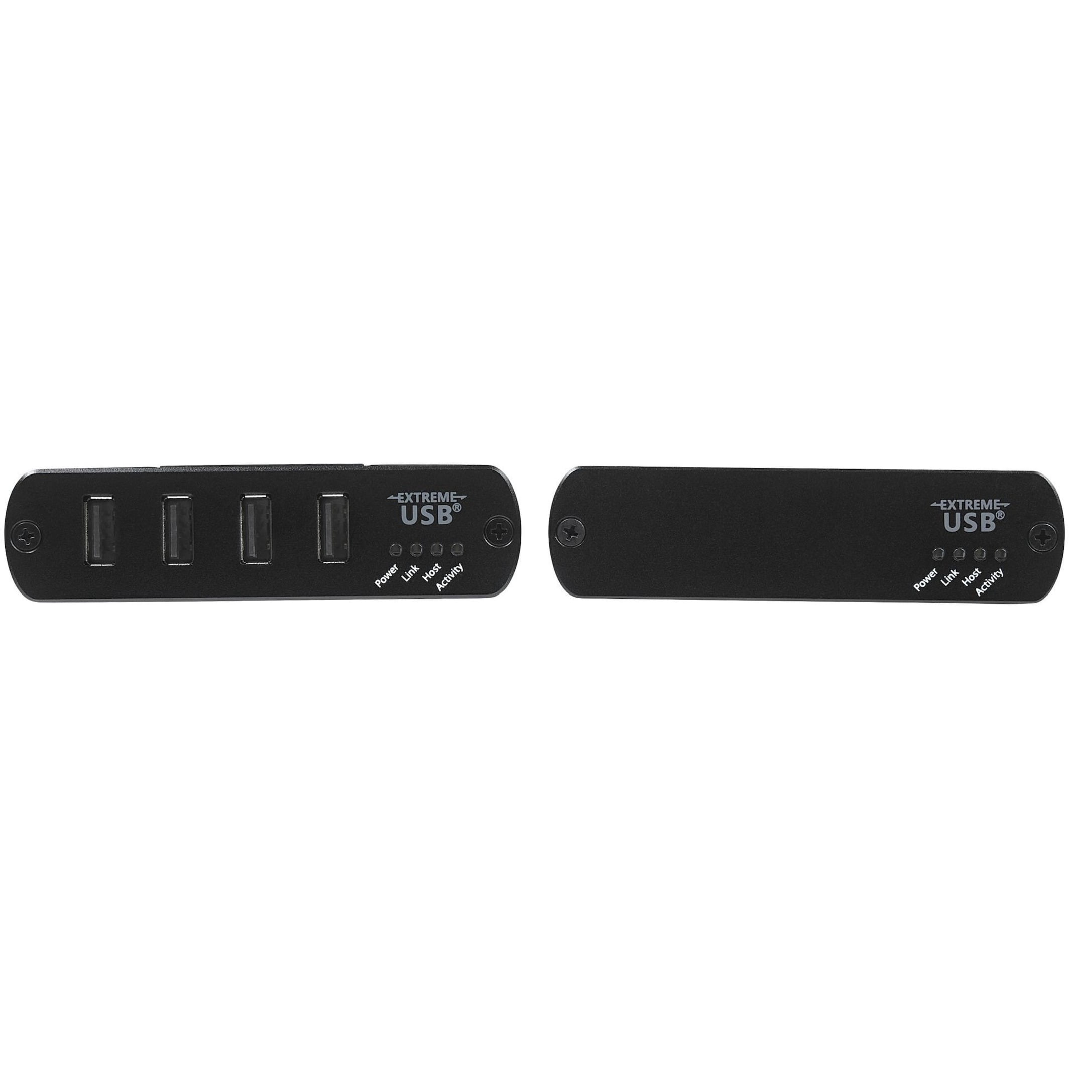 Startech.com 4 Port Usb 2.0 Extnder Hub Over Cat5e/cat6 Ethernet Cable (rj45), 330ft/100m Industrial Metal Usb Extnder Adapter Kit W/ Esd Protection, Externally Powered, Rugged, 480 Mbps - /link/act