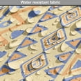 thumbnail image 5 of Striped Dog Crate Cover, Prehistoric Stripes Form Indie Hunting Aboriginal Wild Art, Easy to Use Pet Kennel Cover for Medium Large Dogs, 35" x 23" x 27", Yellow Blue, by Ambesonne, 5 of 6