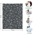 thumbnail image 4 of Spider Web Halloween Pattern Blanket,Comfortable Soft Flannel Throw Blanket,All Season,Warm Lightweight Blankets for Sofa Bed Couch Living Room Chair,30"x40", 4 of 4