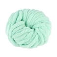 thumbnail image 3 of Hilo de lana súper grueso y grueso, hilo de chenilla suave de poliéster para tejer a crochet la cama de tu mascota. Verde, 3 of 9