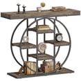 thumbnail image 1 of HOMCOM Table d'Entrée 39,4 Pouces avec Étagères de Rangement, Table Console Industrielle, 1 of 10