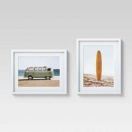 

(Set of 2) 16 x 20 Van and Surfboard Framed Wall Art