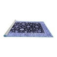 thumbnail image 2 of Ahgly Company Machine Washable Indoor Rectangle Oriental Blue Traditional Area Rugs, 6' x 9', 2 of 4