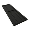 thumbnail image 6 of Ekena Millwork 21 1/2"W x 38"H True Fit PVC, Four Board Framed Board-n-Batten Shutters, Black (Per Pair - Hardware Not Included), 6 of 8