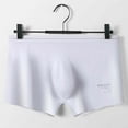 thumbnail image 4 of Boxer Briefs for Men Mens Solid Color Ice Silk Seamless One Piece Boxer Briefs, 4 of 9
