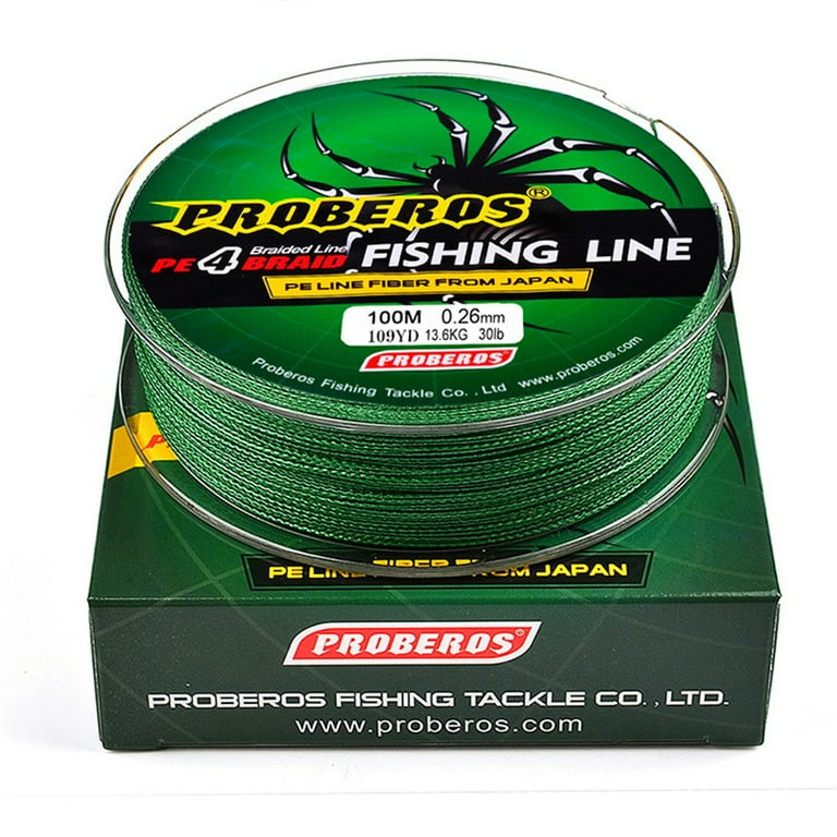 100M Super Strong PE Braided Fishing Line 8LB Green 