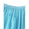 thumbnail image 5 of Lnzyyephy Women's Summer Long Mesh Skirt Solid Color Sheer Flowy Skirt for Travel, Beach, Photography, 5 of 8