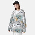 thumbnail image 3 of Kdxio The World Map with Cartoon Animals Print Women Men Sun Protection UPF 50+ Jackets Zip Up Long Sleeve Hoodie Hiking Lightweight with Pockets, 3 of 7
