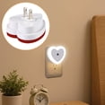 thumbnail image 3 of Heart Shaped Night Light US Plug-in, Decorative LED Light-Controlled Nightlight, Smart Dusk to Dawn Sensor for Bedroom and Gift, 4 Colors, 3 of 6