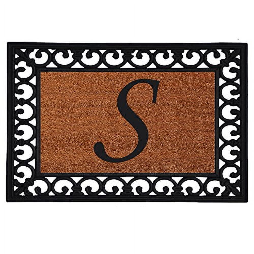 Calloway Mills Monogram Insert Outdoor Doormat 19" x 25" (LETTER S)
