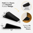thumbnail image 5 of Figo Home Door Stoppers for Bottom of Door, Rubber Door Stopper Wedge, Pack of 4, 5 of 8