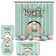 thumbnail image 2 of Happy Easter Rideau de Douche 4 Pièces Toilet U-pad Set 70,8 ”Rideau de Douche pour la Maison / Hôtel / Fête Décoration B1, 2 of 6