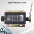 thumbnail image 4 of Mini Mechanical Manual Counter Counting 5 Digits Arithmometer Macaron, 4 of 5