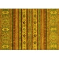 thumbnail image 1 of Ahgly Company Machine Washable Indoor Rectangle Abstract Yellow Modern Area Rugs, 2' x 4', 1 of 4