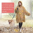 thumbnail image 4 of Pizza Blanket Hoodie Wearable Blanket Hoodie for Adults Sherpa All Patterns Oversized Sweatshirt Blanket with Pockets, 4 of 7