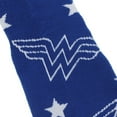 thumbnail image 7 of Wonder Woman Logo Red White and Blue Athletic 3-Pack Quarter Crew Ankle Socks, 7 of 7