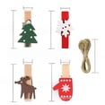 thumbnail image 3 of Clip de madera de Navidad, clip de madera de color, protección del medio ambiente, pequeño clip de madera, cuerda de cáñamo, clip de foto, colgante decorativo, 3 of 4