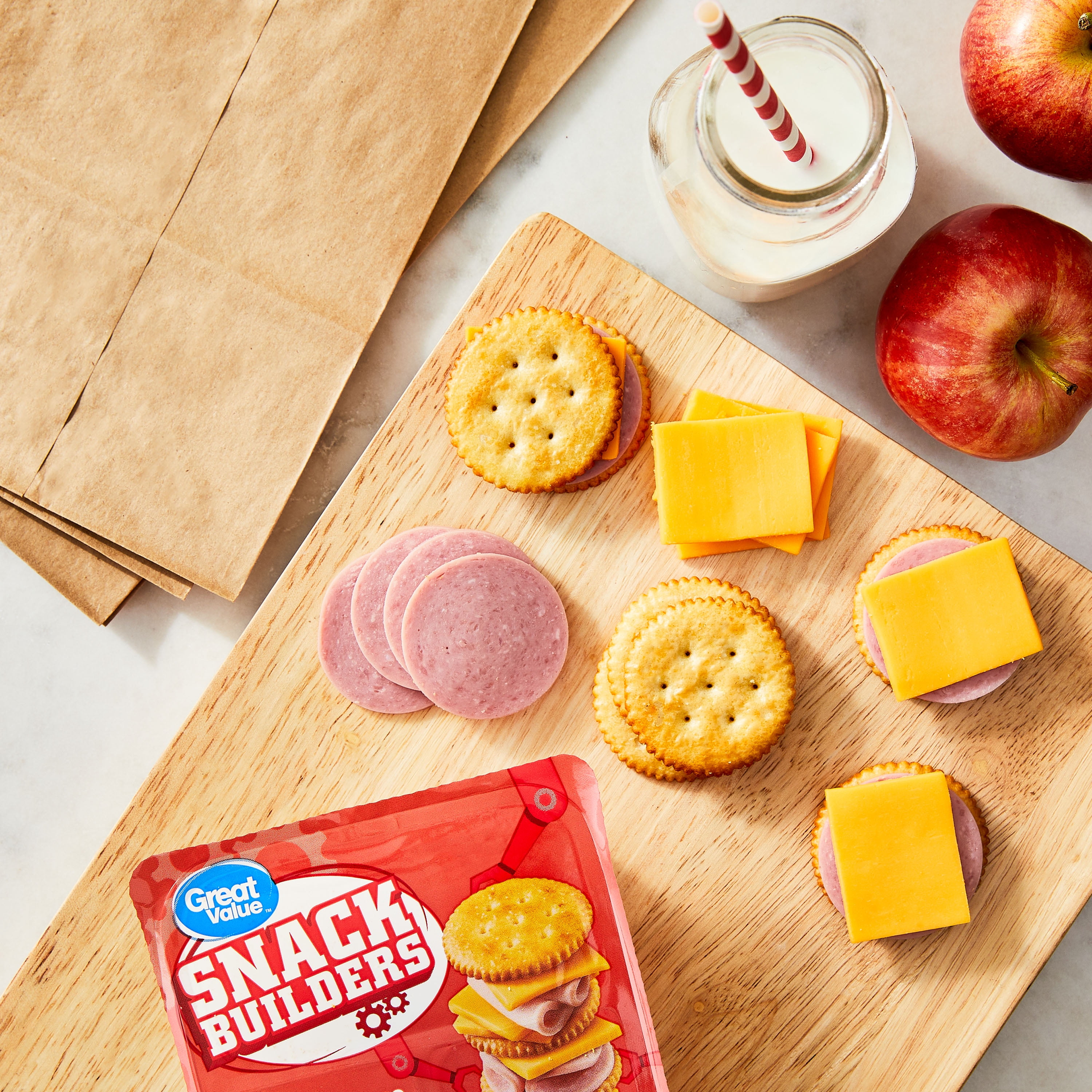 Great Value Ham and Cheese Snack Builders, 3.20 oz
