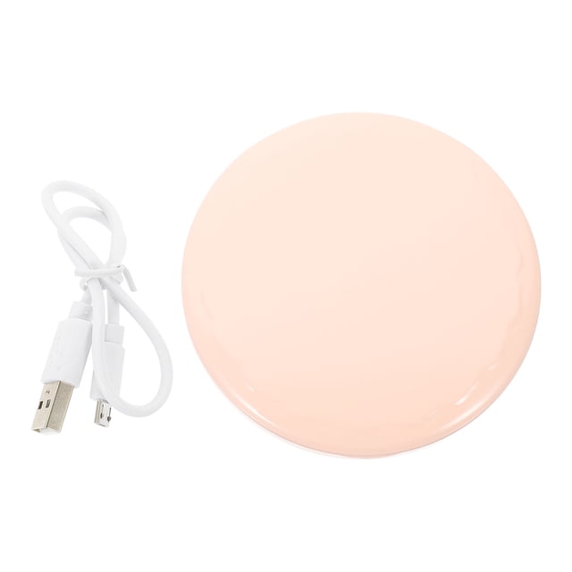 MasteelfCA 1 Set of Portable Makeup Mirror LED Makeup Mirror Rechargeable Mirror Handheld Small Mirror