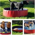 thumbnail image 3 of Coreus Large Foldable Dog Pool Collapsible Pool for Dog 48" Swimming Pool Portable Pet Bath Tub for Puppy and Kids, 3 of 8