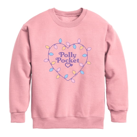 Polly Pocket - Christmas Heart - Youth Boys Crew Fleece Sweatshirt