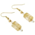 thumbnail image 2 of GlassOfVenice Murano Glass Ca D'Oro Barrel Earrings - Yellow Gold, 2 of 4