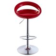 thumbnail image 6 of Duhome Bar Stools with Back Set of 2 Modern Adjustable Swivel Counter Stool Bar Chairs for Kitchen Plastic, Red, 6 of 8