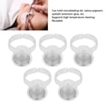 thumbnail image 4 of Encre 5 Pcs Gobelets d'Encre Professionnels en Acier Inoxydable Extension de Cils Colle Pigment Support Contenant Fournitures de Microblading m, 4 of 8