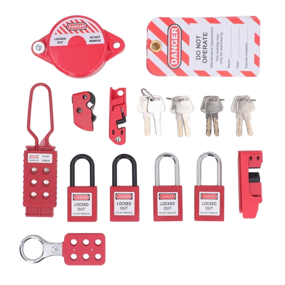Kit de Etiqueta de Bloqueo, Candado de Seguridad para Candado de Seguridad Resistente a la erosión versáil para el Trabajo industrial