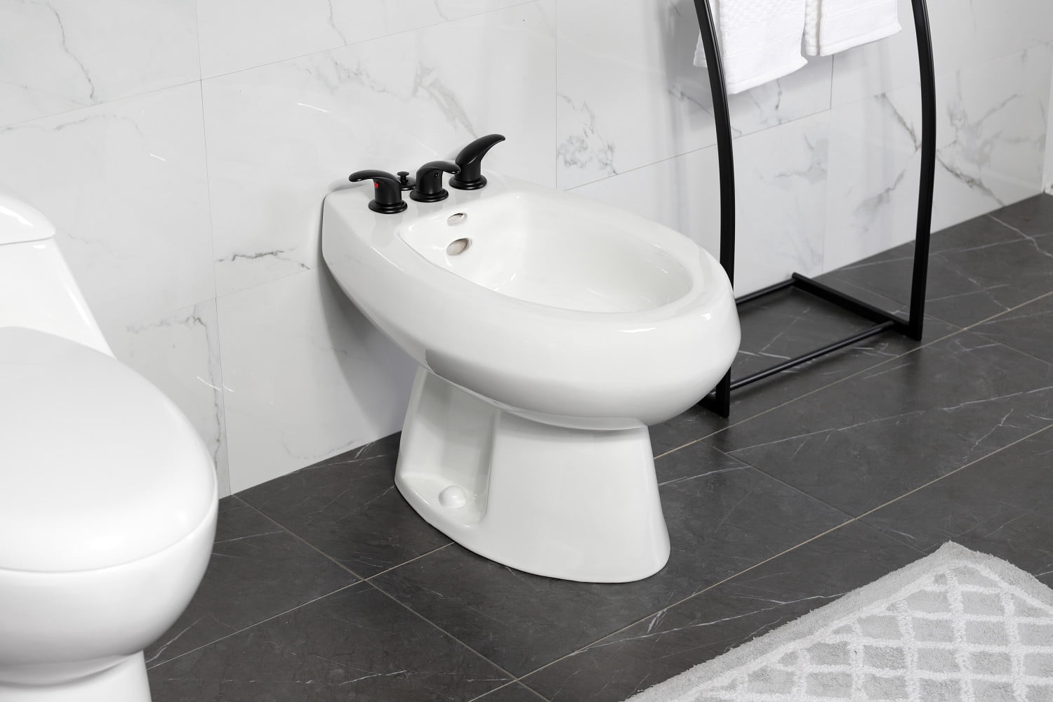 Kingston Brass KB320LL Bidet Faucet, Matte Black