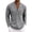 Mens Shirts Gray, variant on Mens Hawaiian Shirts Notch V-Neck Long Sleeve Wedding T-Shirt with Pocket Beach Vacation Tops Dad Gifts