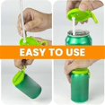 thumbnail image 5 of Soda Can Lids with Straw, Covers for Beer, Juice, Soda Tops Can Lid Covers with Straw Green, 5 of 5