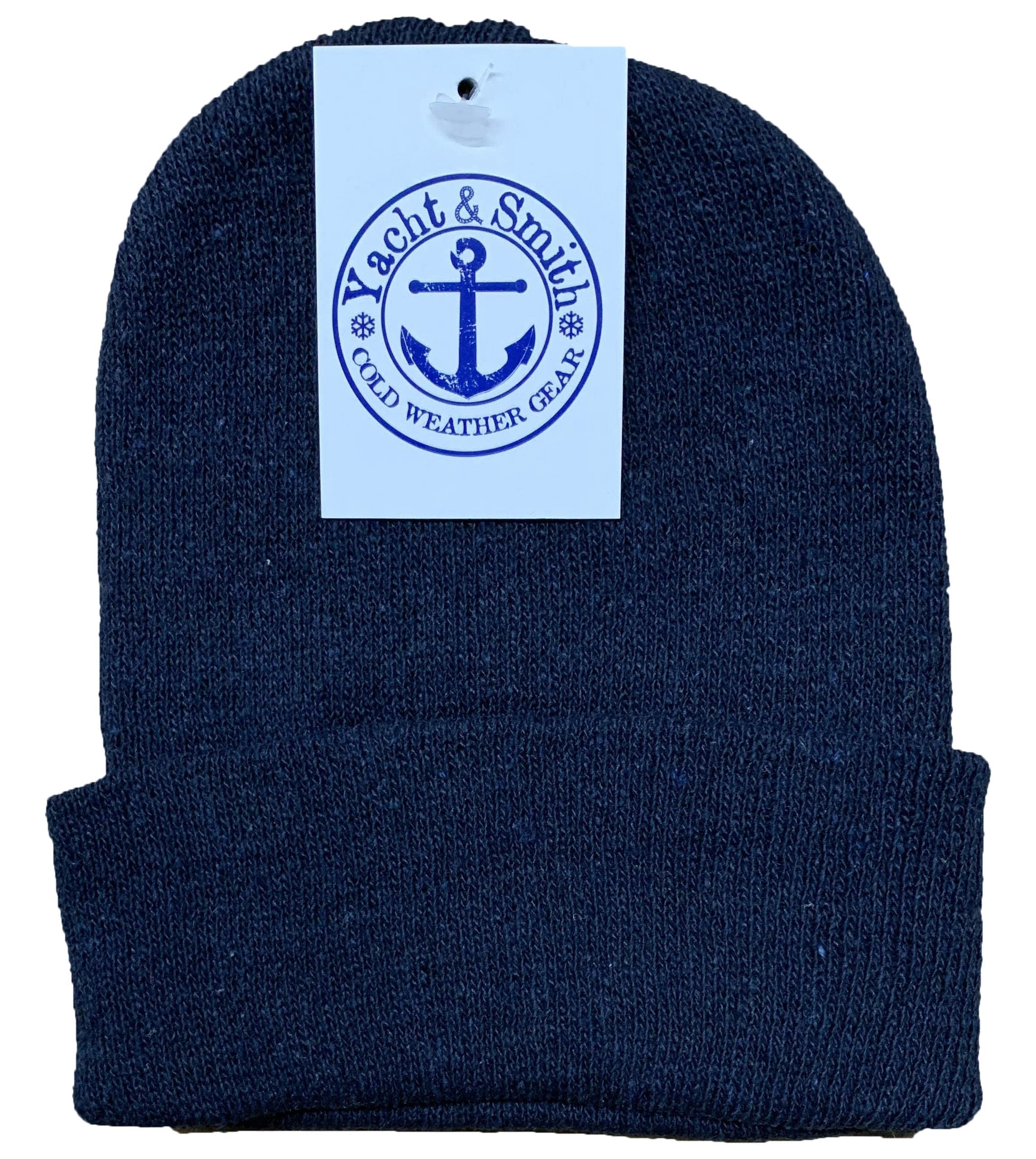 120 Pack of Yacht & Smith Wholesale Beanies, Bulk Thermal Winter Hat (Assorted Solid Beanies)