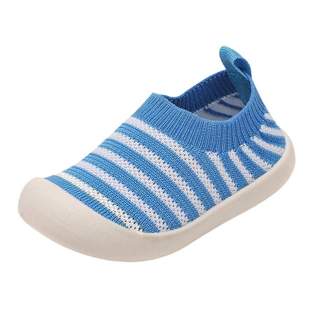 

dmqupv Wide Shoes for Boys Non Slip First Walkers 6 9 12 18 24 Months 1 2 3 4 Years Boy Shoes Size 3 Shoes Blue 5
