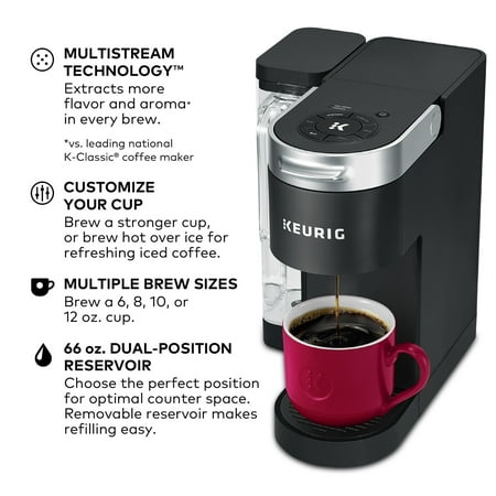 Keurig - K Supreme Single Serve K-Cup Pod Coffee Maker - Black