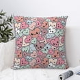 thumbnail image 4 of Yiaed Cartoon Hearts Print Pillow Covers Super Soft Decorative Square Throw Pillow Covers Case Cushion Covers for Sofa Couch Bedroom Car Decor（No pillow core）-18"x18", 4 of 7