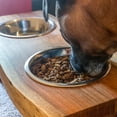 thumbnail image 3 of AmeriHome AWLDPF Acacia Wood Live Edge Double Bowl Pet Feeder Stand, Borwn, 3 of 4