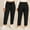 Black, variant on Caywon Women's Plus Size Solid Color Corduroy Wide Leg Pants Elastic Waist Loose Fit Sporty Casual Full-Length Trousers with Pockets for Daily Outdoor Leisure